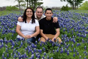 Family photo - nice pic of my wife Mary Ann and son Ezekiel and then there's me